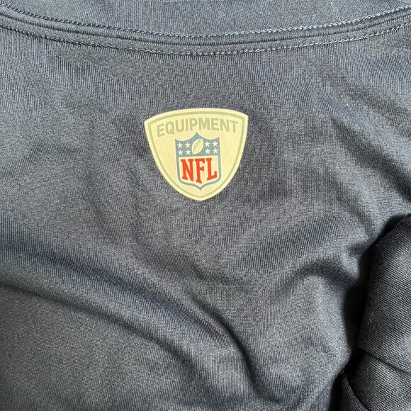 Nike Training Dri Fit New England Patriots NFL Short Sleeve Navy Size XL - Picture 4 of 5